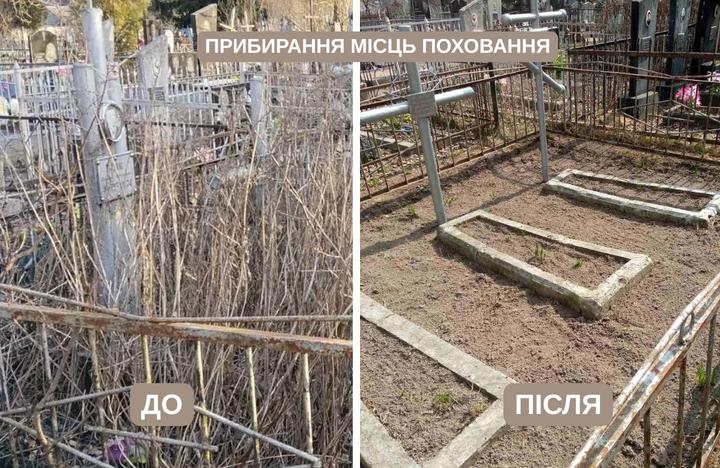 Сумські комунальники прибирають сміття й бур'ян на міських цвинтарях