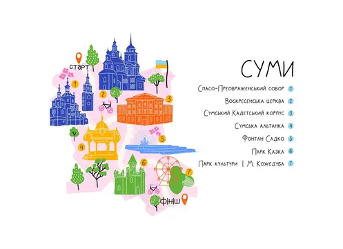 Туристична мапа Сум