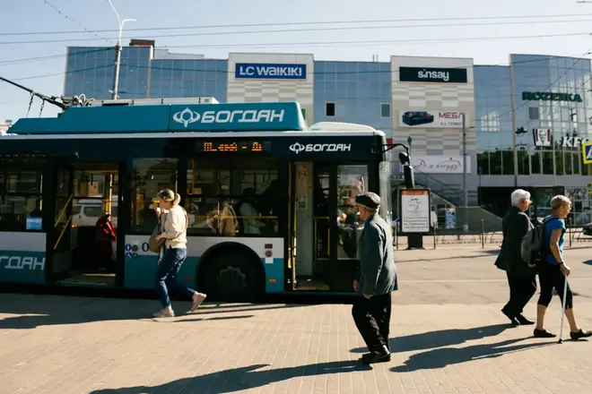 troleybus na zupyntsi v sumakh Тролейбус у Сумах